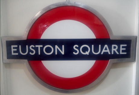 EUSTON SQUARE, London Undergrouns roundel sale